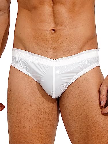 Men's PVC Wetlook Bikini Swimwear Board Surf Short Trunks Contour Pouch Tangas Swimsuit3