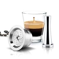 HAILASRE Refillable Stainless Steel Combo Reusable Cafissimo Coffee Capsule for Refilling, Reusable Refill Capsule Coffee Filter for Kfee Caffitaly Cafissimo (COMBO) – Ansicht 1