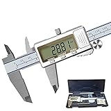 Digital Caliper, DITRON Calipers 6 Inches 150 Millimeters Micrometer Dimension Measuring Tool Stainless Steel LCD Screen, Inch/Millimeter Ruler