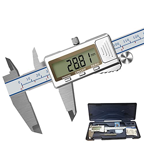 Digital Caliper, DITRON 0-6" Calipers Measuring Tool, Electronic Caliper Micrometer Depth Gauge Dimension Measure, with LCD Screen, Inch Millimeter Conversion