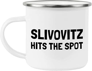 Slivovitz hits the spot Enamel mug