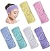 Facial Spa Headband, Make up Headband Terry Cloth Headband Stretch Yoga Sport Headband Shower Headband, 6 Pieces