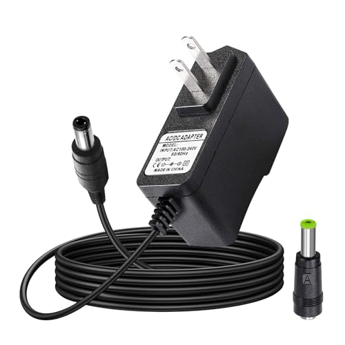 9V AC/DC Casio Keyboard Charger Power Adapter Compatible for Casio Keyboard Piano AD-5 AD-5MU WK-200 WK-210 CT-360 CTK-496 CTK-500 CTK-519 CTK-573 CTK-593 CTK-611 CTK-720 CTK-2100 Power Supply Cord