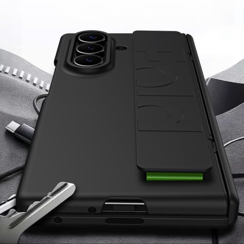 Coque Samsung Galaxy Z Fold 8 Ultra antichute fine verte avec sangle intégrée