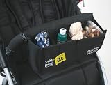 Valco Baby Universal Pocket Pouch Snack Tray β 3 Compartments, Mesh Rear Pouches, Fits Most Single & Twin Strollers, Compatible with All Valco Models