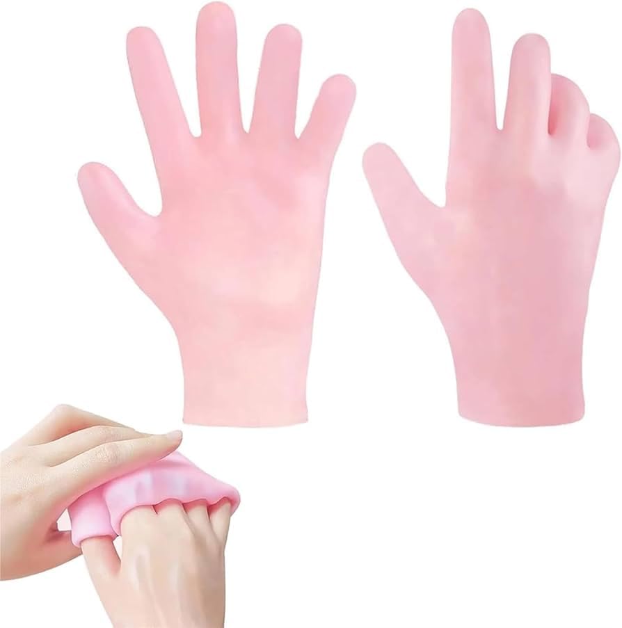 Zorzel Moisturizing Gloves for Women & Men, Silicone Spa Gel Hands, Soft Exfoliating Hydrating Gloves for Cracked Hands, Cuticles, Rough Skin, Dead Skin, Repairing Dry Cracked Hands-image-36