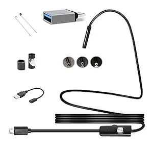 SSK Type C USB 3In1 Endoscope Camera for Cars Flexible Hard Camera Endoscope Camera for Android Smartphone PC
