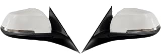 Compatible For BMW 3 Series F30 2011 2012-2018 Car Side Rearview Mirror Assembly Accessories Auto Electric Folding Heating(Right white)