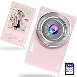 Saneen-Digital-Camera-FHD-27K-Cameras-for-Photography-44MP-Kids-Camera-Small-Compact-Digital-Camera-for-Teens-Adults-Beginners-with-32GB-SD-Card-16X-Zoom-Two-Rechargeable-Batteries-Pink