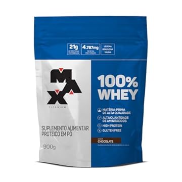 Max Titanium 100% Whey - 900G Refil Chocolate -