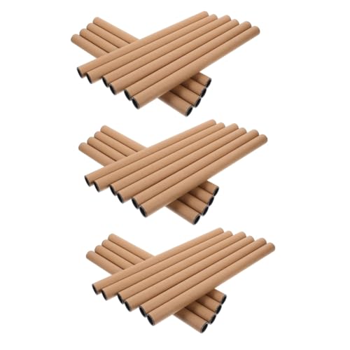 SEWACC 3sets Large Paper Roll Poster Tube Holder Carrier Tube Cardboard Mailing for Artwork Storage 10pcs*3