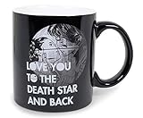 Star Wars'Love You To The Death Star And Back' Ceramic Coffee Mug | Han Solo and Princess Leia,...