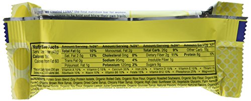 Cliff Bar Luna Lemon Zest Whole Nutrition Bar - Box Of 15 #TOP1