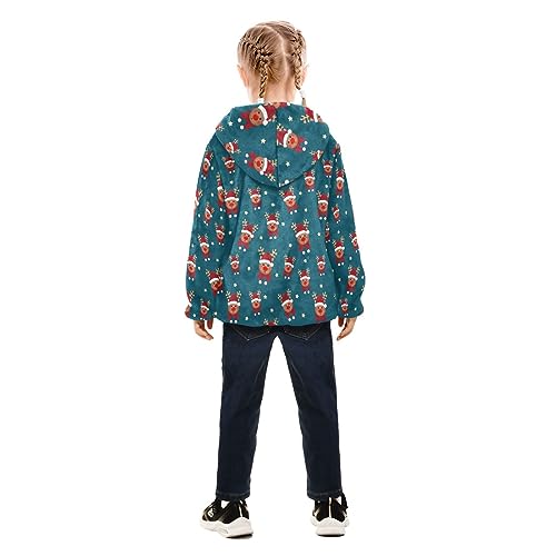Cute Christmas Reindeer Boys Fleece Hoody Jacket Zip Up Coat Warm Fall Winter Plush Jacket Long Sleeve Outerwear4