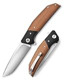 TRIVISA Pocket Folding Knife for Camping Men, EDC flipper opening Knives,3.74" D2 Steel Japanese Tra