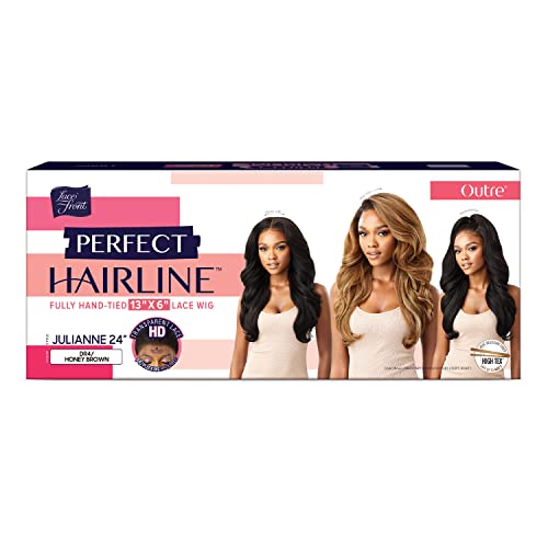 Outre Hd Lace Front Wig Perfect Hairline Fully Hand-Tied 13X6 Lace Wig Julianne 24" (1B) #TOP2
