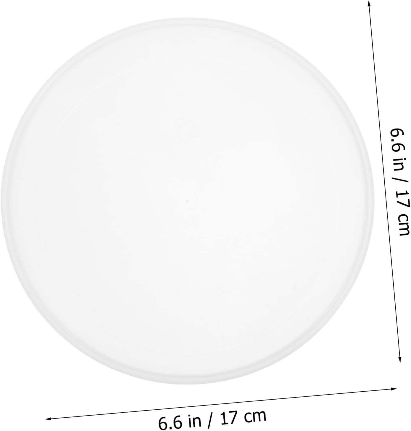 5pcs Stackable Disposable Food Serving Plates Lightweight Camping Plates for Outdoor Use for Parties and Picnics Eco-friendly Pp Material White