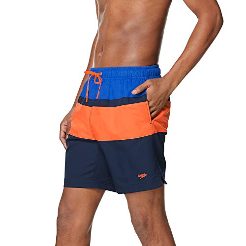 Speedo Men's Swim Trunk Mid Length Redondo Stripe #TOP1