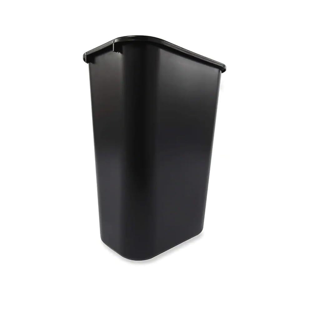 Generic 10 38 Gallon Rectangular Black Trash Bin ZY30631, like an amage
