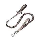 EXCELLENT ELITE SPANKER Tactical Bungee Dog Leash Military Adjustable Dog Leash Quick Release Elastic Leads Rope with 2 Control Handle(MCP)
