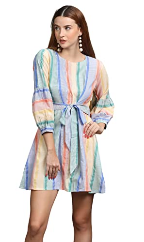 Image of OM SAI LATEST CREATION Western Dresses for Women | Short A-Line Dress for Girls | Mini Dress for Women Dress for Women
