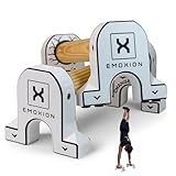 EMOXION® - Barras Paralelas Calistenia Profesionales, Ideales Para Calistenia En Casa Soporte De Flexiones Entrenamiento Funcional Y Ejercicios De Gimnasia Artística (White Edition, Atherion Series)