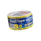 Fita para Empacotamento Qualitape, 48mmX45mts, Transparente, Adelbras