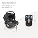UPPAbaby Mesa V2 Infant Car Seat/Easy Installation/Innovative SmartSecure Technology/Base + Robust Infant Insert Included/Direct Stroller Attachment/Greyson (Charcoal Mélange)
