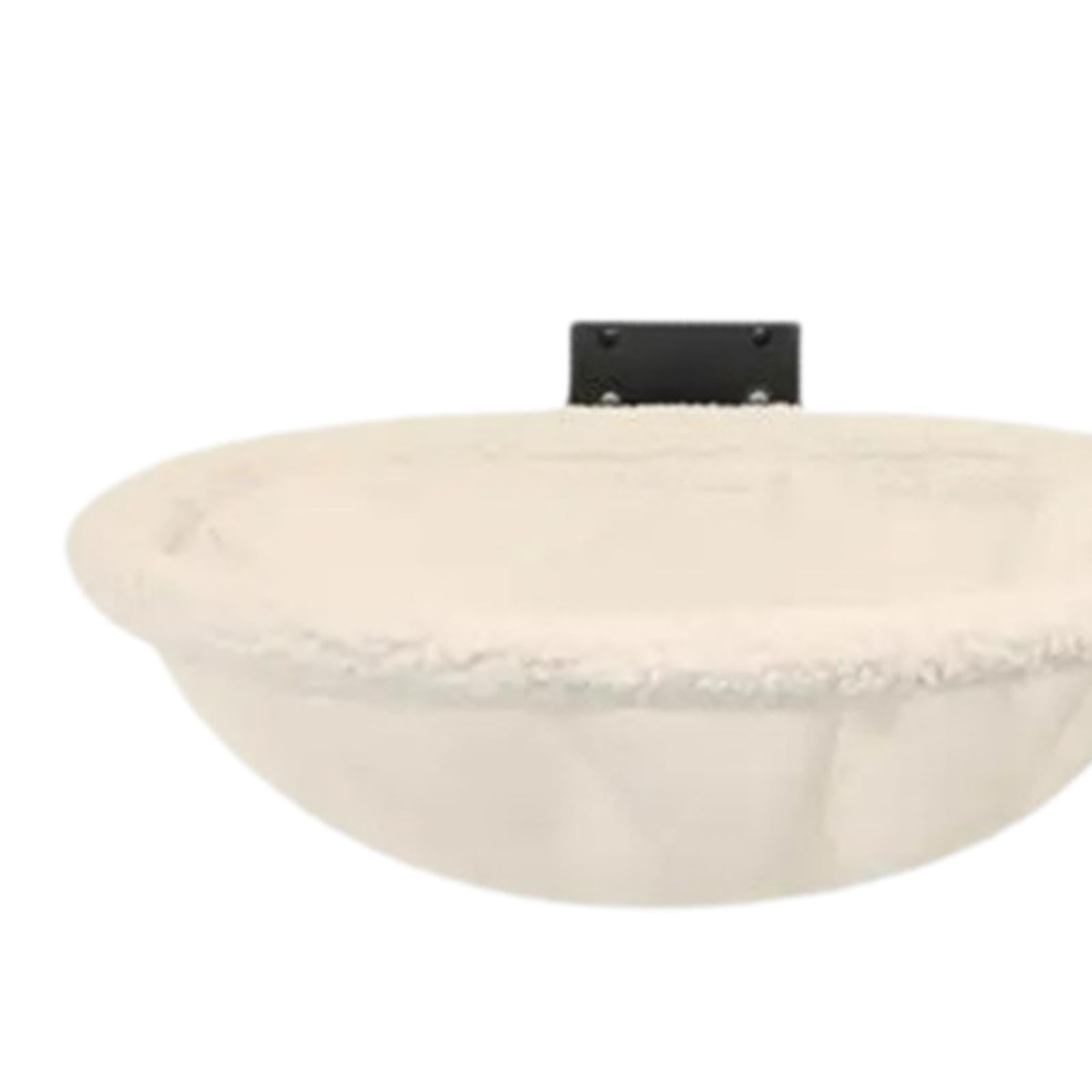 LOVIVER Hamac pour Chat, Support Suspendu Doux en Velours et Fer, Hamac pour Félin Pliable Confortable Fixation Murale, Lit Escalade pour Dormir/Jouer, Installation Facile, Blanc