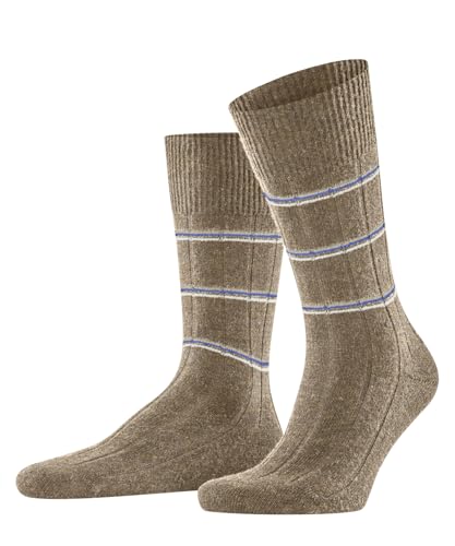 FALKE Herren Socken Lhasa Rib M So Wolle Kaschmir einfarbig 1 Paar, Beige Melange 4091 Special Edition, 43-46