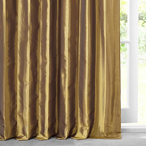 Hpd Half Price Drapes PTCH-JTSP404-84 Faux Silk Taffeta Curtains For Bedroom & Living Room 84 Inches Long Room Darkening Curtains 50W X 84L  thumb #4