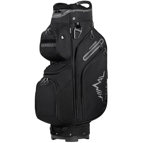 UNIHIMAL Golf Cart Bag, 15 Way Organizer Divider Top with Handles and Rain Cover Cover