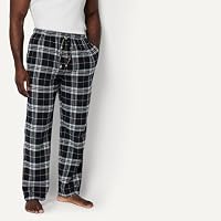 Amazon Essentials Herren Atmungsaktive Flanell-Pyjamahose (Erhältlich In Groß Und Schwer), Schwarz Gelb Karomuster, XXL – Ansicht 2