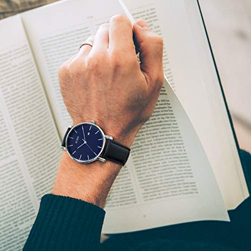 BUREI Men Wrist Watches Fashion Minimalist Analog Quartz Waterproof Watches for Men