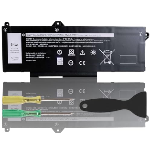 Image of GRT01 Laptop Battery Compatible with Dell Latitude 5421 5431 5521 5531 Precision 3470 3561 3571 3581 3591 Series, GRT01 0R05P0 0VXD57 00P3TJ 0P3TJ R05P0 05RGW