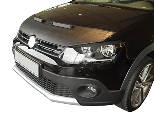 Hood Bra Front End Nose Mask Compatible with VW Volkswagen Polo 5 6R Bonnet Bra STONEGUARD Protector Tuning