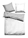 Produktbild TOM TAILOR Unisex Heimtextilien & Bettware Satin Wende-Bettwäsche White Grey,135/200,D809,2500