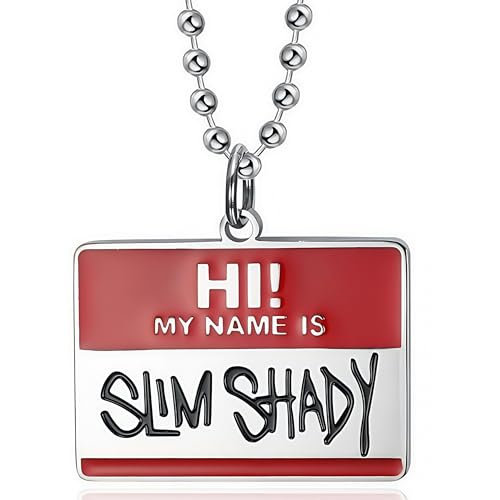 dog tag necklace for men Hip hop necklace versatile accessory titanium steel baked paint ruffian Amu pendant necklace ChainMusic Rap Punk Rock Club Disco length 23.62 inches