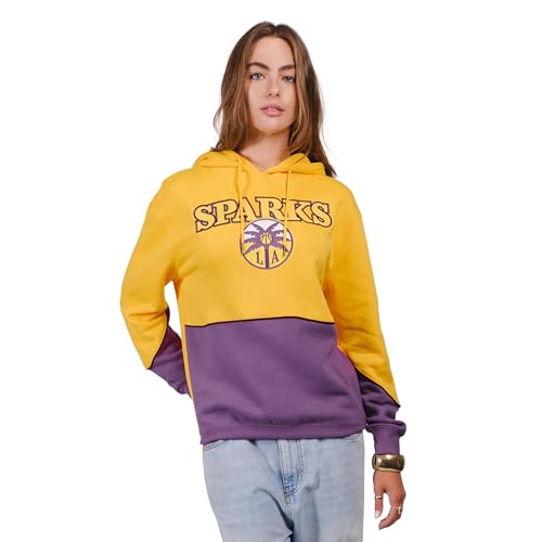 Ultra Game WNBA Official Womens Super Soft Stellar Hoodie Sweatshirt, Los Angeles Sparks, Team Color, X-Large