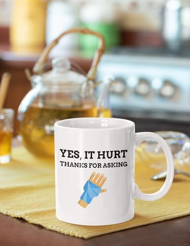 Funny Broken Arm Mug 330 ml | Funny Broken Wrist mugs | Broken Arm Get Well Soon Gift ideas 11oz, 15oz #2568 -  DangPham, eDang090425168