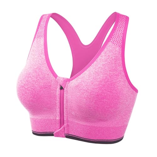 Generisch Damen Sport-BH mit Reißverschluss vorne, hohes Workout-Yoga-Laufoberteil, atmungsaktiv, stützend, nahtlos, Komfort, Fitness, Activewear (M) Generisch Damen Sport-BH mit Reißverschluss vorne, hohes Workout-Yoga-Laufoberteil, atmungsaktiv, stützend, nahtlos, Komfort, Fitness, Activewear (M)