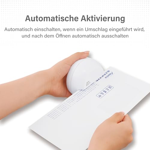 Elektrischer Brieföffner, LO85W, weißer Brieföffner, Umschlag, Umschlagöffner, Asmix (Japan Import)
