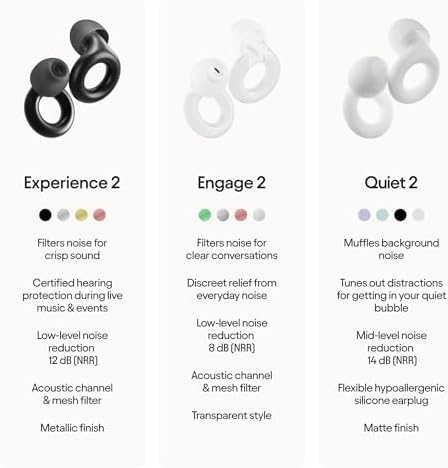 Loop Experience 2 Ear Plugs – Stylish Certified Hearing Protection for Concerts & Festivals, Live Events, Musicians, Sports, DJs and Nightlife – 17dB Noise Reduction Earplugs (High-Fidelity) — view 7