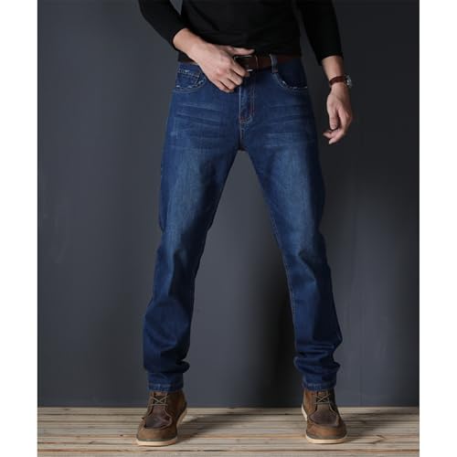 Men's Classic Washed Vintage Outdoor Jeans Relaxed Fit Straight Leg Denim Pants Distressed Casual Retro Jeans3