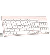 cimetech Clavier sans Fil, Clavier AZERTY Français avec Récepteur Nano USB 2.4GHz Ergonomique Com...