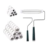 Mister Rui Paint Roller, Large Microfiber Paint Roller Covers 9 Inch and 4 Inch Small Roller Covers(