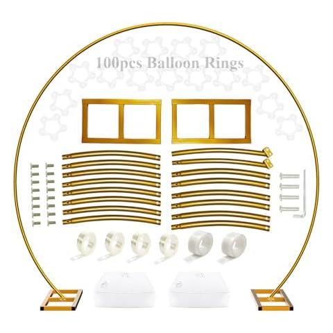 USPOINT 9ft Gold Balloon Arch Cover