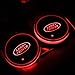 Auto Sport 2PCS LED Cup Holder Mat Pad Coaster with USB Rechargeable Interior Decoration Light for Land Rover Accessory