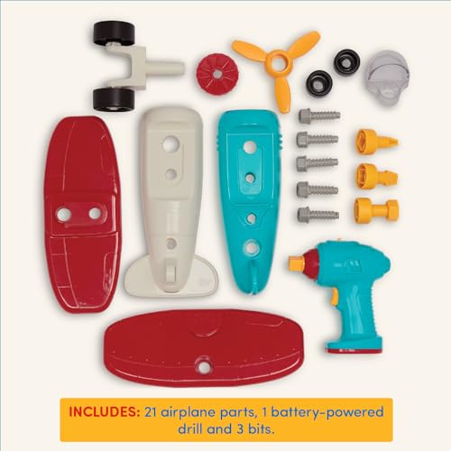 Battat – Classic Construction Toy – Pretend Play Toys – Toddler Plane Playset – Dexterity Building Toy – 3+ Years– Take – Apart Airplane - Thumbnail 5