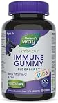 Nature's Way Sambucus Soins Immunitaires Froid et Grippe Gélifiés de Sureau avec Vitamine C et Zinc - Soutien Immunitaire pour Enfants 4+, 60 Gélifiés
